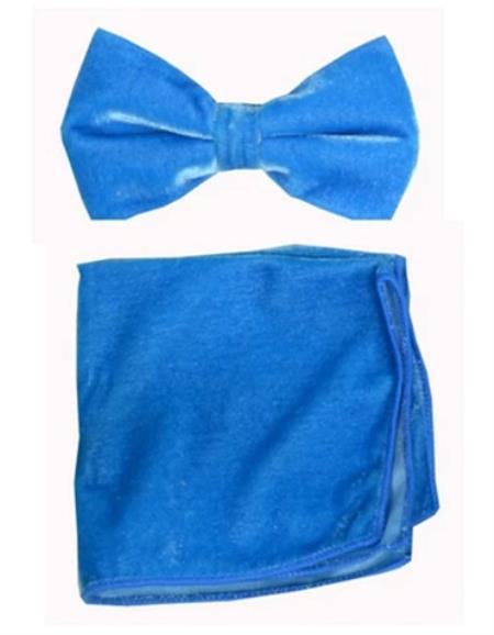 Mens Formal - Wedding Bowtie - Prom Royal Blue Velvet Bowtie
