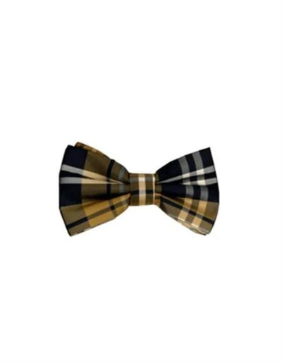 Mens Formal - Wedding Bowtie - Prom Yellow Plaid Bowtie