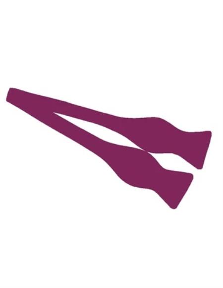 Mens Formal - Wedding Bowtie - Prom Dark Fuchsia Self-Tie Bowtie