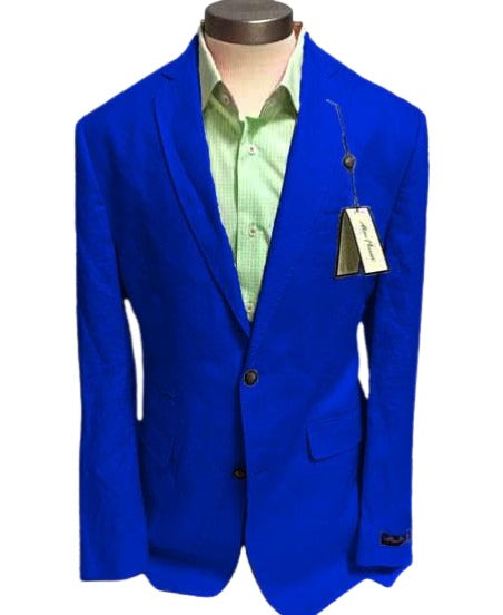 Mens Linen Blazer - Navy Linen Sport Coat - Summer Blazer