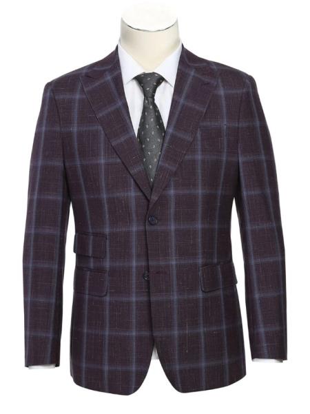 Real Suits - Business Suit By English Laundry Designer Brand - Purple