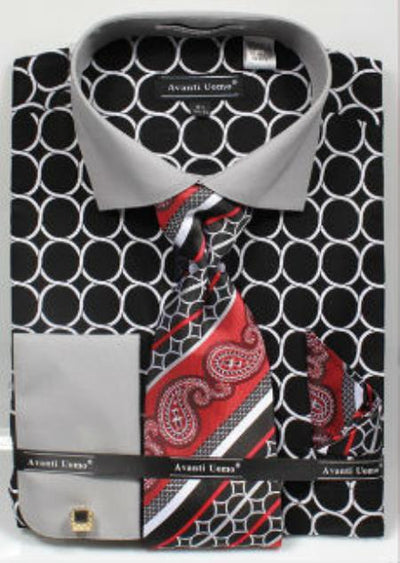Polka Dot Dress Shirt - Black