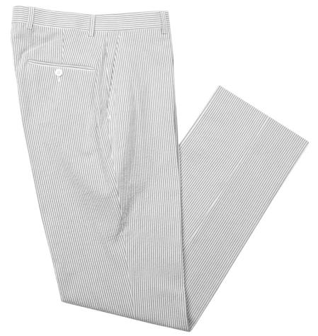 Mens Seersucker Stretch Pant Gray