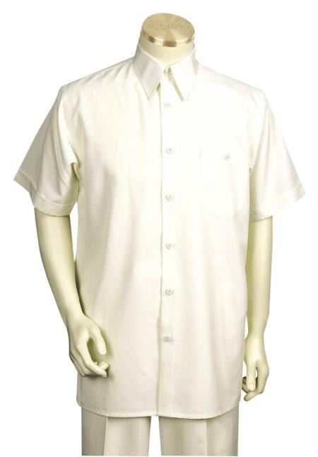 Mens Big and Tall Walking Suit - Off-White