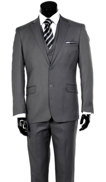 Retro Paris Suits Mens Suit Silver main image 1