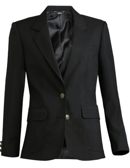 Matching Mens and Women Mens Blazer - Black Sport Coat