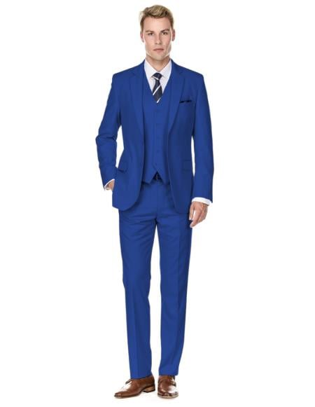 Retro Paris Suits - Retro Paris - Retro Mens Royal Blue Suits - Style "Same As Whats on the that Page"