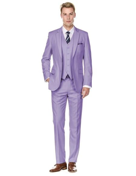 Retro Paris Suits Mens Suit Navy Blue