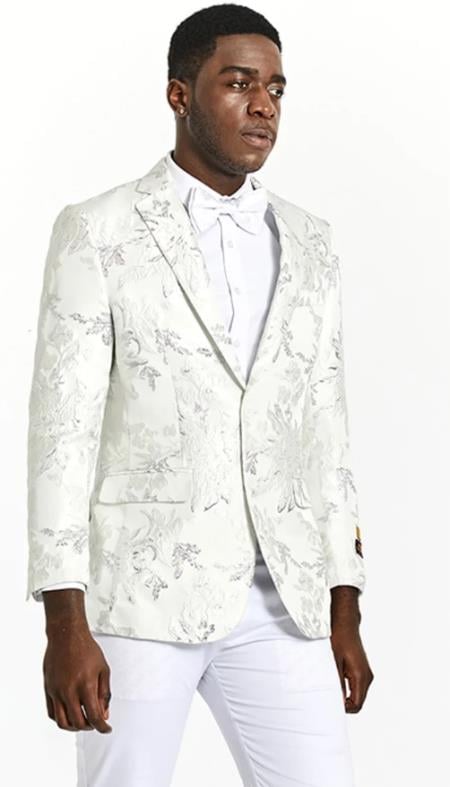 Big and Tall Mens Tuxedo Jacket - Big And Tall Formal Wear Blue- Bowtie Included - For Big Guys main image 0