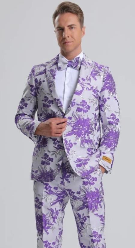 Big and Tall Mens Tuxedos - Hot Pink Tuxedo main image 1
