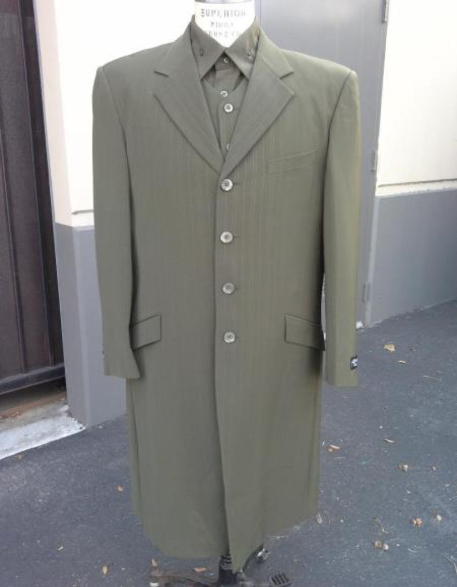 Tan Olive Maxi Suit for Men