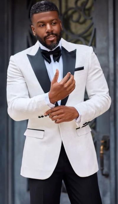 Ivory Tuxedo Jacket - Cream Wedding Suit - Off White Suit (Jacket and Pants Included)