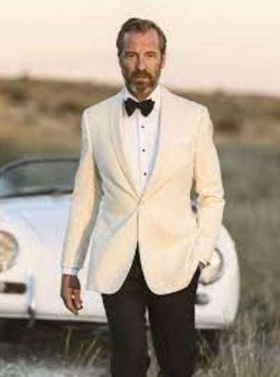 Ivory Tuxedo Jacket - Cream Wedding Suit - Off White Suit (Jacket and Pants Included)