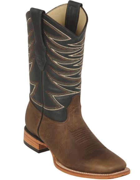 Honey Square Toe Cowboy Boots