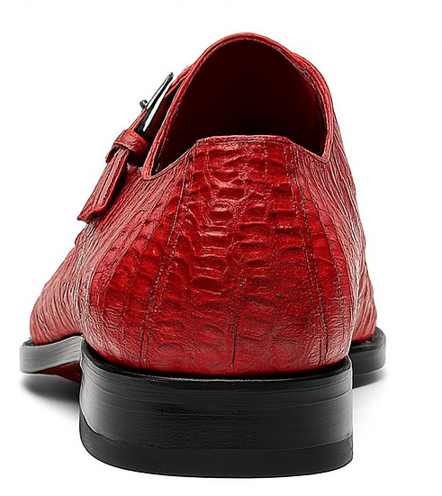 Marco Di Milano Red Caiman Gator Dress Shoes Rovigo