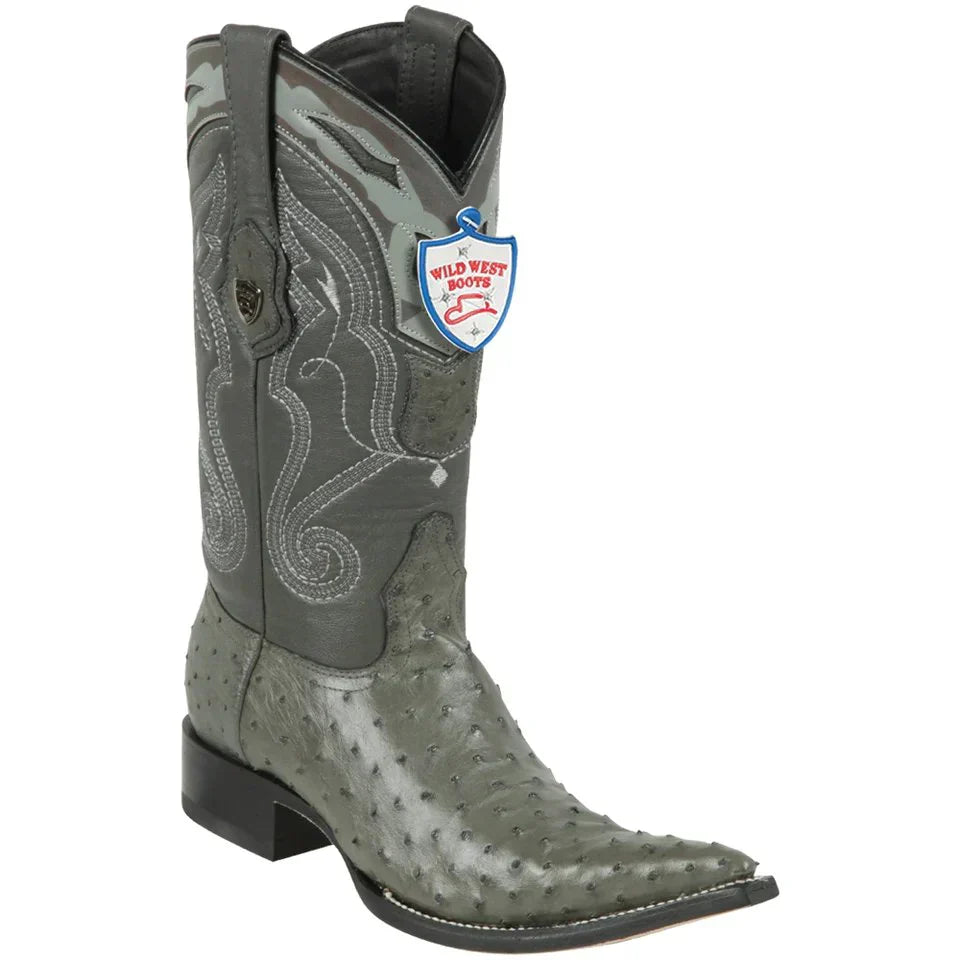 Wild West Ostrich 3X Aladino Boots