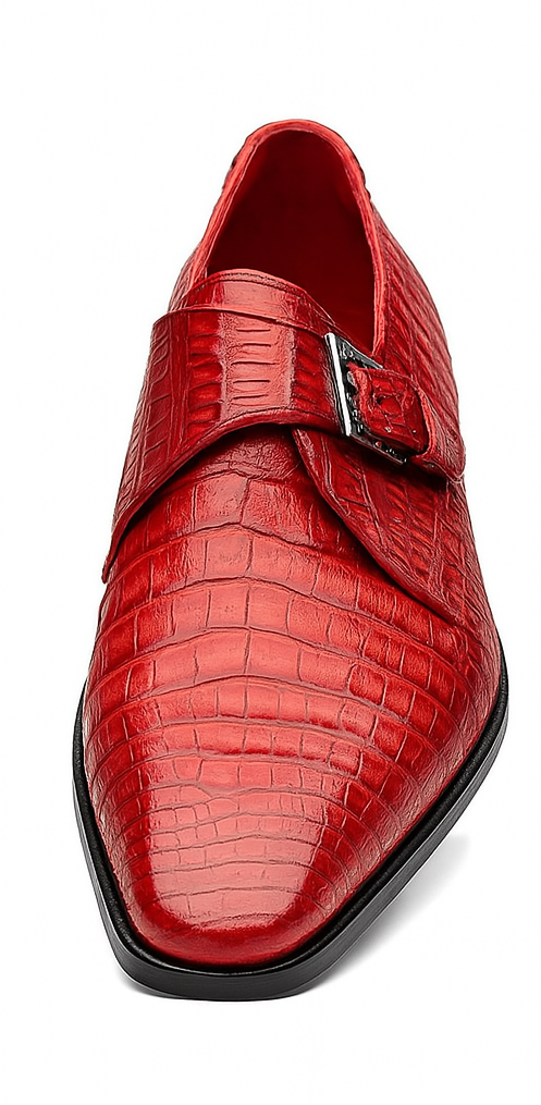 Marco Di Milano Red Caiman Gator Dress Shoes Rovigo