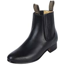 Botines Charros de Cuero Original El Besserro Negro