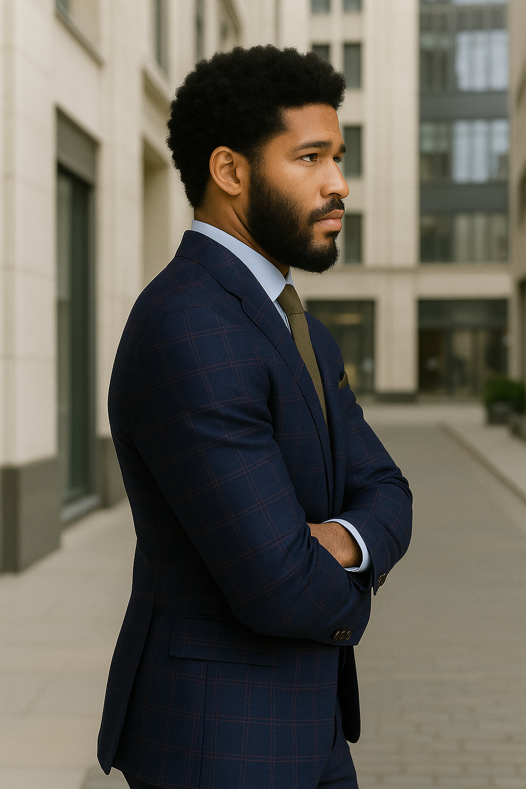 Modern Fit Italian Wool Three Piece Suit