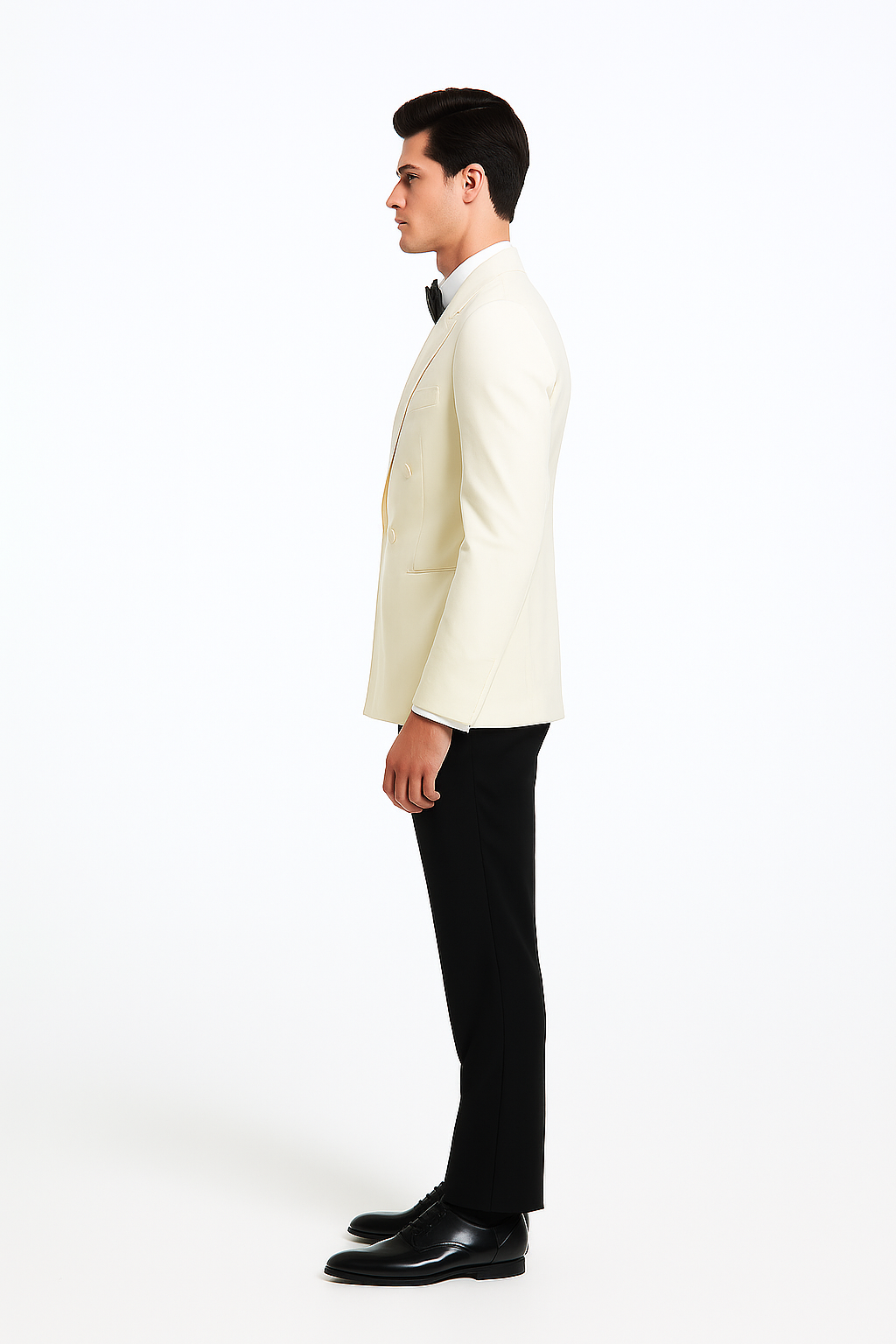 Ivory Double Breasted Tuxedo Dinner Jacket - Cream Dinner Jacket - Off White Tuxedo