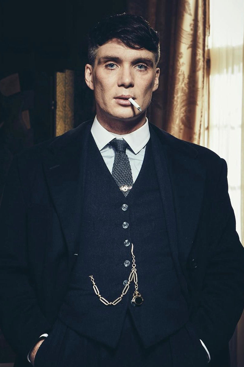 Thomas Shelby Vested Suit & Overcoat Set