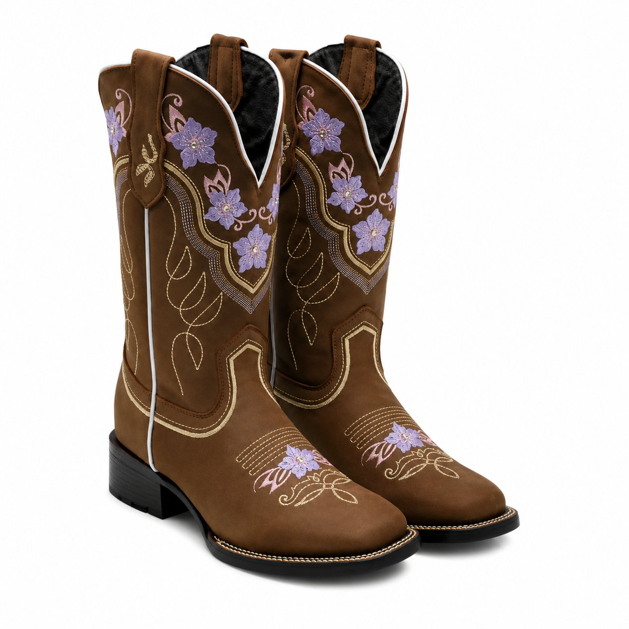 Botas de Cuero Rodeo Café para Mujer JB-JAZMIN