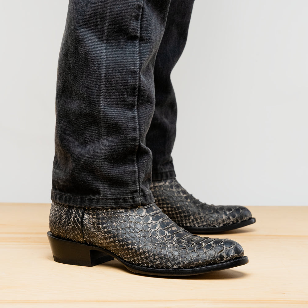 Marco Di Milano Kansas Stone White Round Toe Cowboy Boots