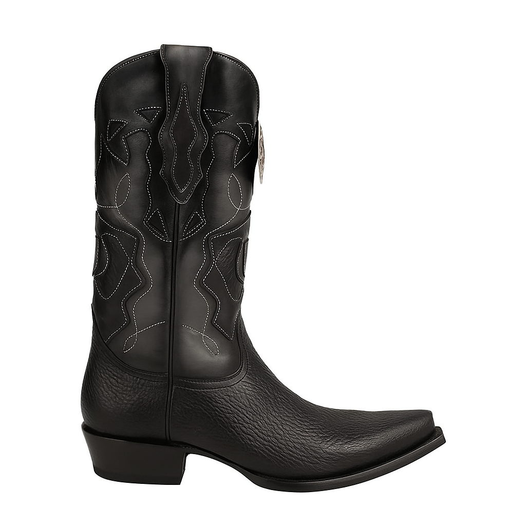 King Exotic Shark Snip Toe Western Boots