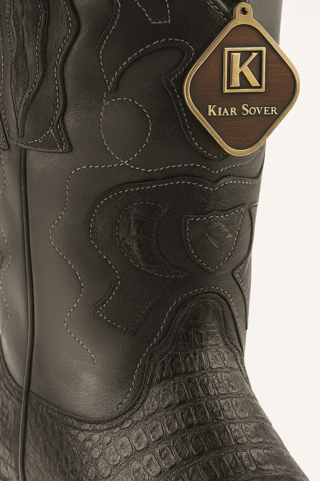 Caiman Belly Snip Toe Boots by King Exotic