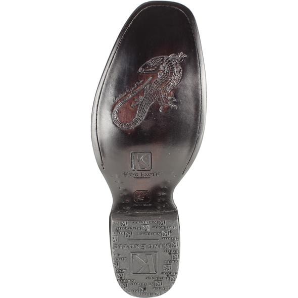 Teju Lizard Skin Dubai Ankle Boots by King Exotic