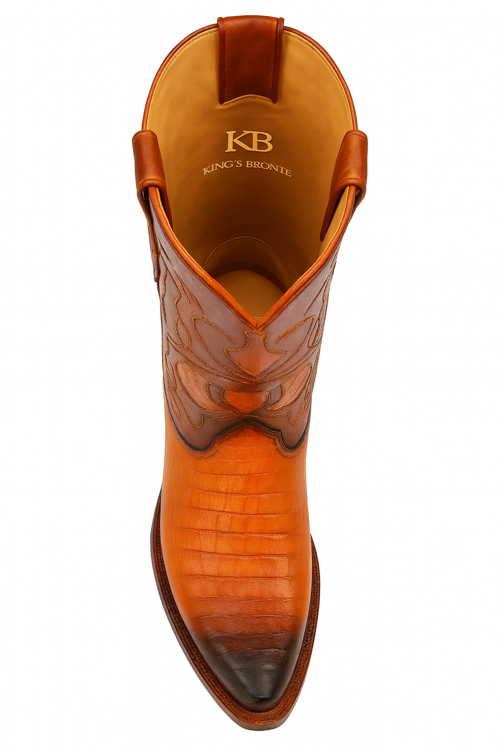 Caiman Belly Snip Toe Boots by King Exotic