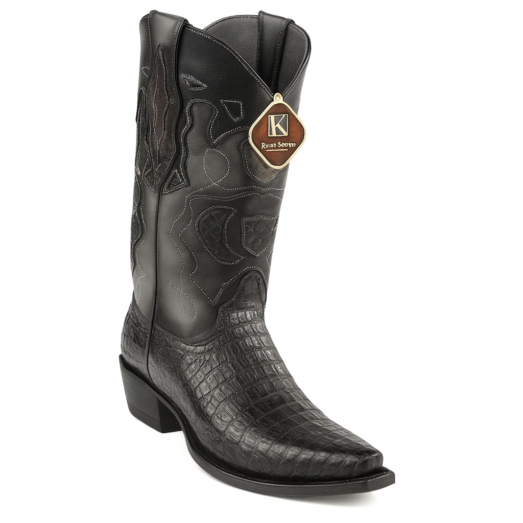 Caiman Belly Snip Toe Boots by King Exotic