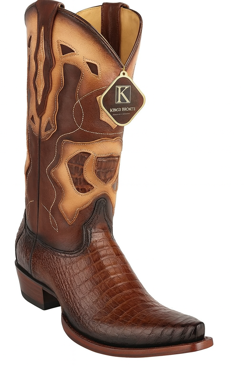 Caiman Belly Snip Toe Boots by King Exotic