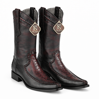 Ostrich Leg European Toe Boots by King Exotic
