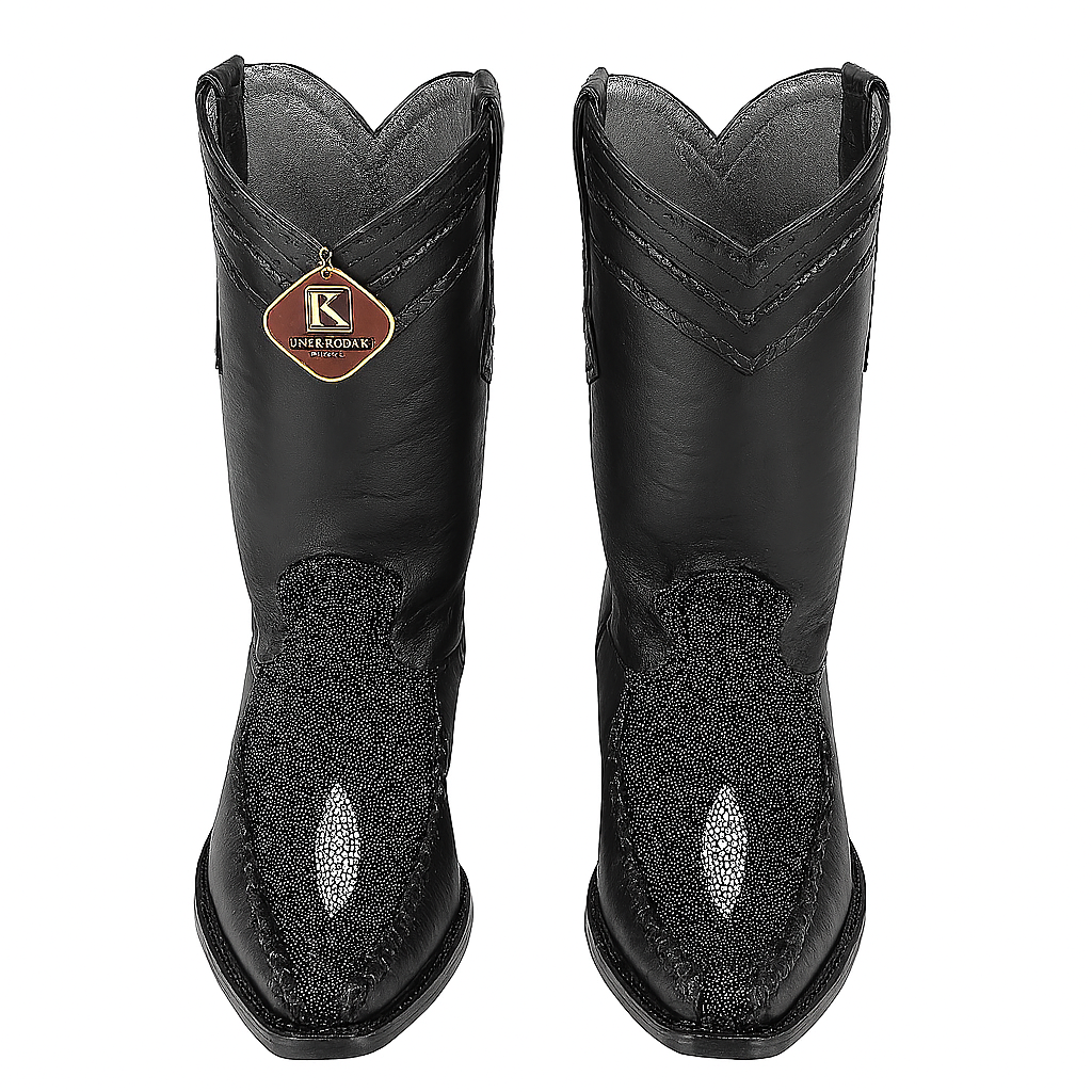 King Exotic Stingray Single Stone Toe Boots