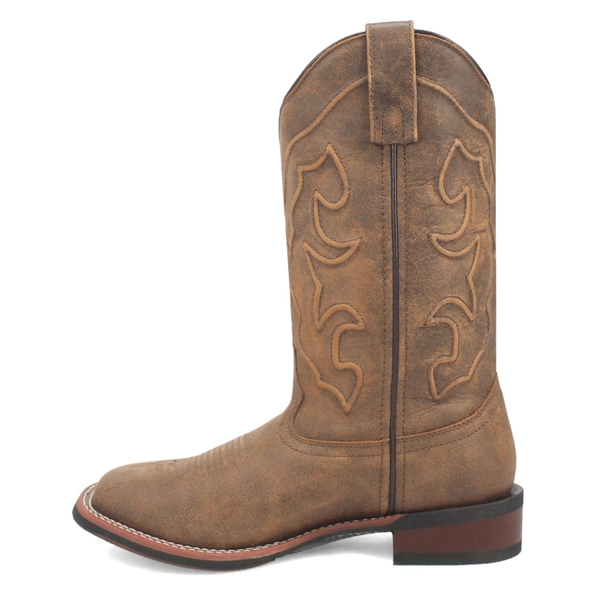 Laredo Women's Megan Square Toe Tan Leather Boots