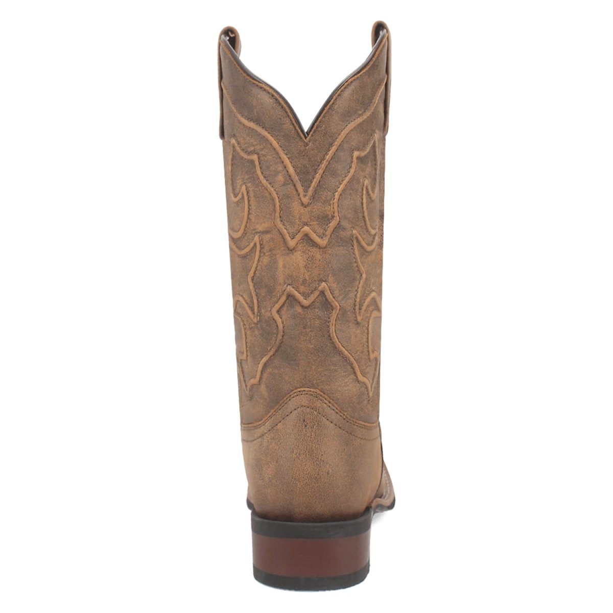 Laredo Women's Megan Square Toe Tan Leather Boots