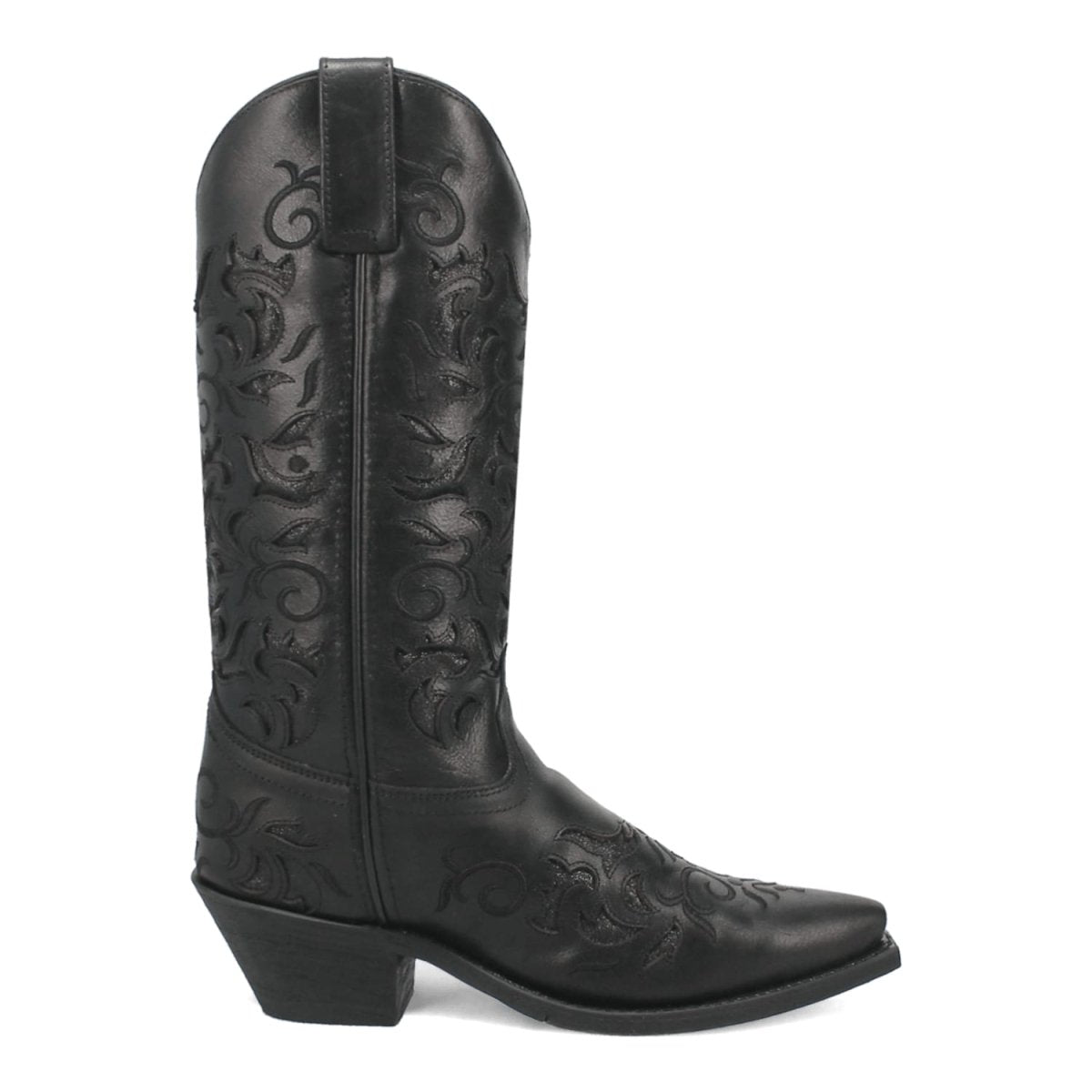 Laredo Night Sky Black Snip Toe Leather Boots