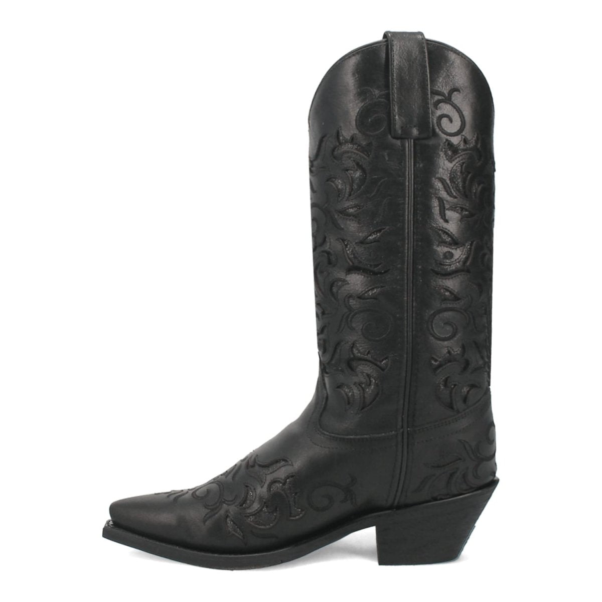 Laredo Night Sky Black Snip Toe Leather Boots