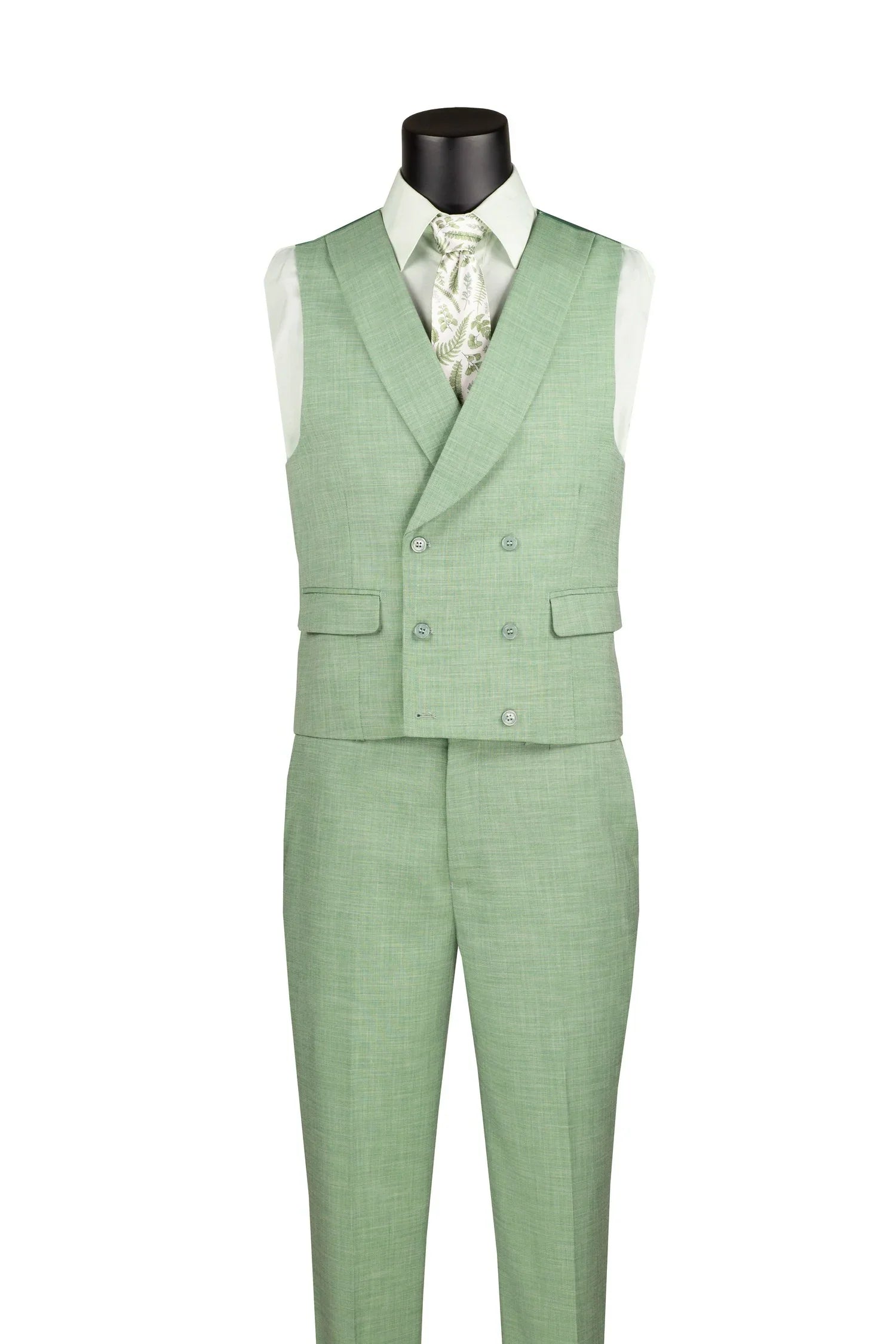 Modern Fit 3-Piece Suit with Lapel Vest