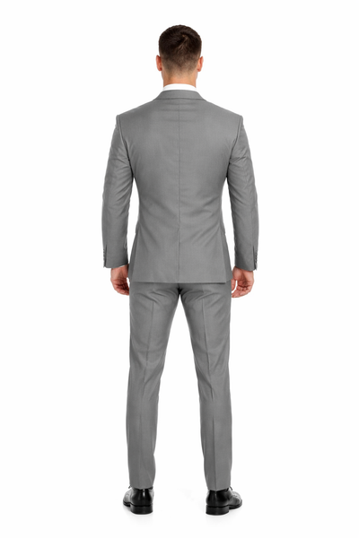 Light Grey Modern Fit Two Button Suit