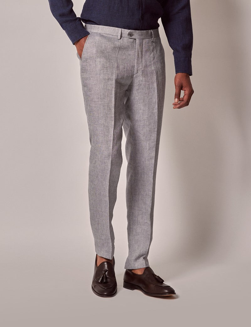 Mens Linen Suit for Summer Beach Events