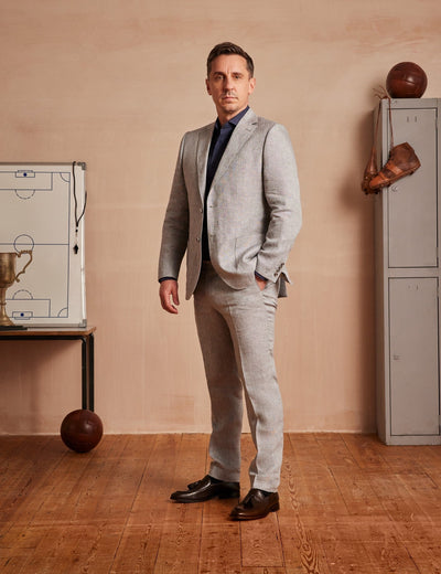 Mens Linen Suit for Summer Beach Events