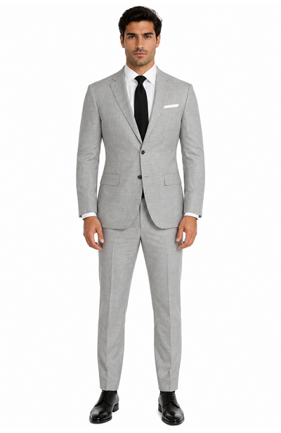 Linen Suit for Summer Beach Weddings - Grey