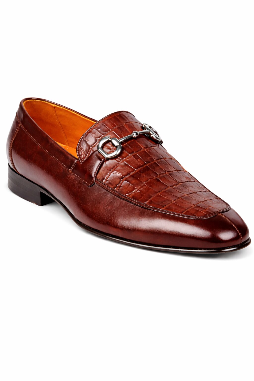 Lombardy Crocodile Calfskin Bit Loafers