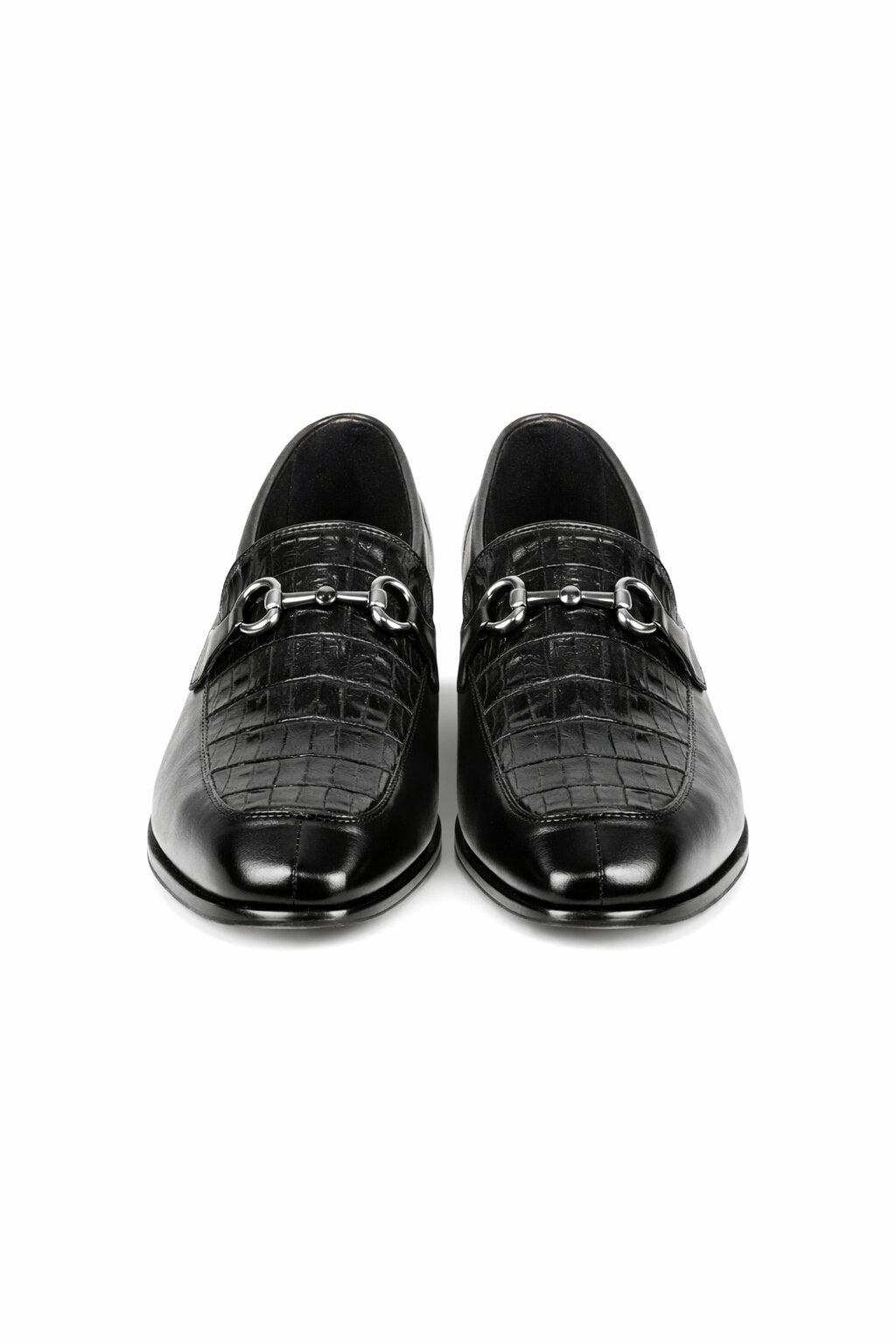 Lombardy Crocodile Calfskin Bit Loafers