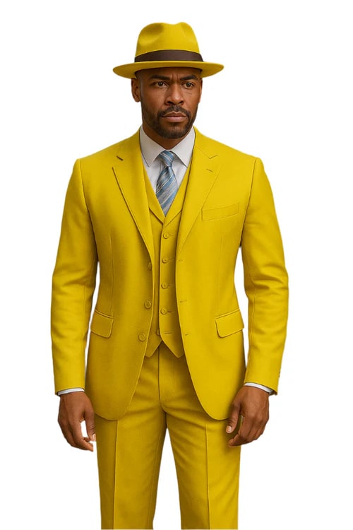 Yellow 1920s Zoot Suit for Men