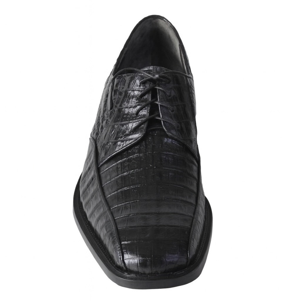 Black Crocodile Bike Toe Shoes by Los Altos