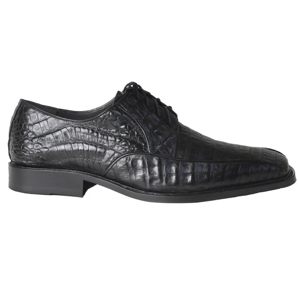 Black Crocodile Bike Toe Shoes by Los Altos