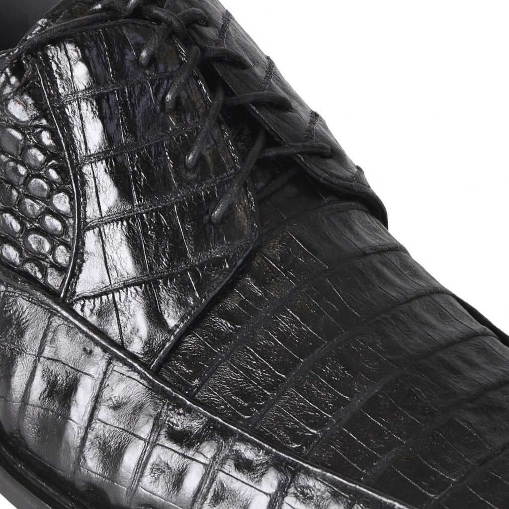 Black Crocodile Bike Toe Shoes by Los Altos
